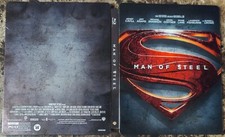 Superman Man of Steel Blu-ray  DVD  Digital Copy, 2013, 3-Disc Set Steelbook 