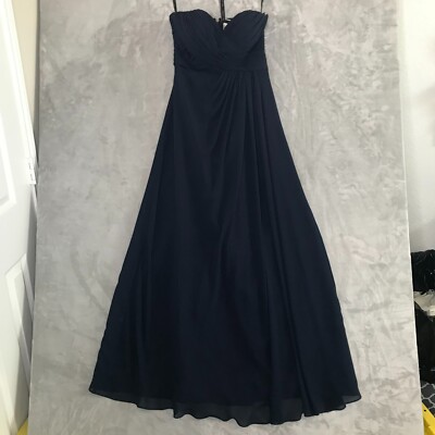 spa blue bridesmaid dresses Zapakasa Women Simple Grey Blue Mermaid Long Bridesmaid Dress with Slit  Spaghetti Straps Satin Formal Party Dress with Bow main image 0
