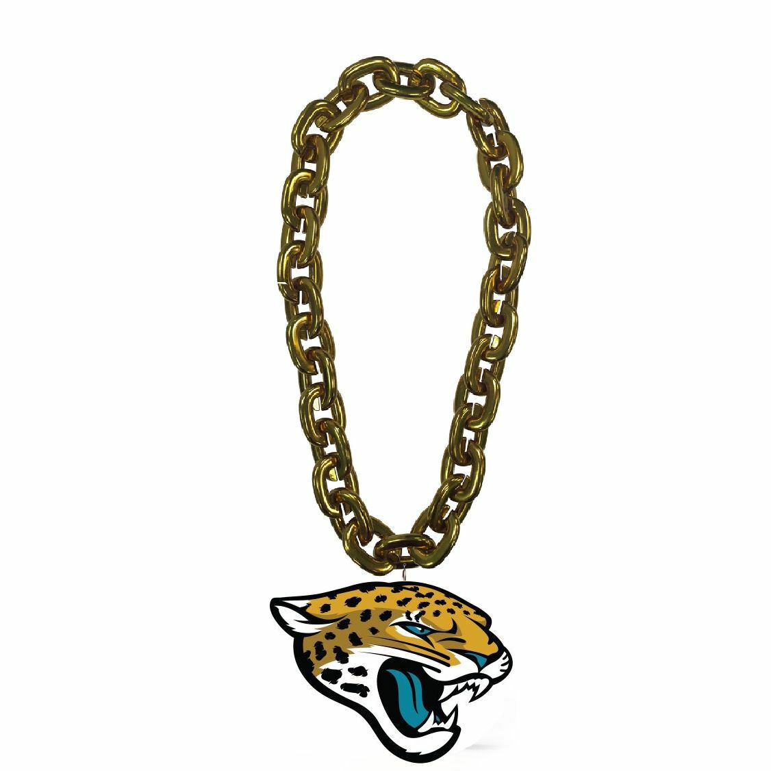 Jacksonville Jaguars NFL Touchdown Fan Chain 10 Inch 3D Foam Necklace