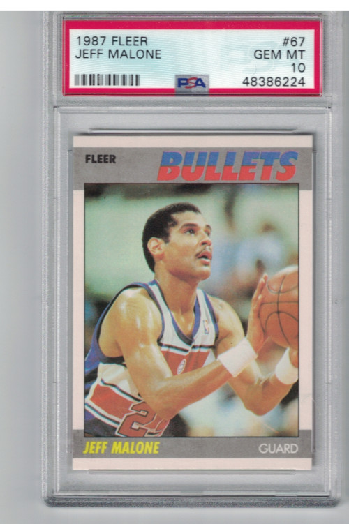1987 FLEER JEFF MALONE- PSA 10