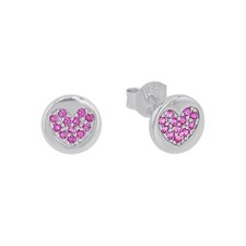 Princess Lillifee Children Earrings Ear Studs Silver Zirconia Heart 2037919