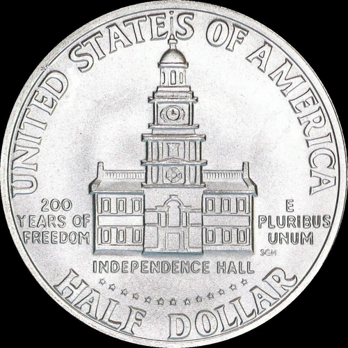 A 1976-S Kennedy Half Dollar 40% SILVER "Brilliant Uncirculated" US Mint Coin