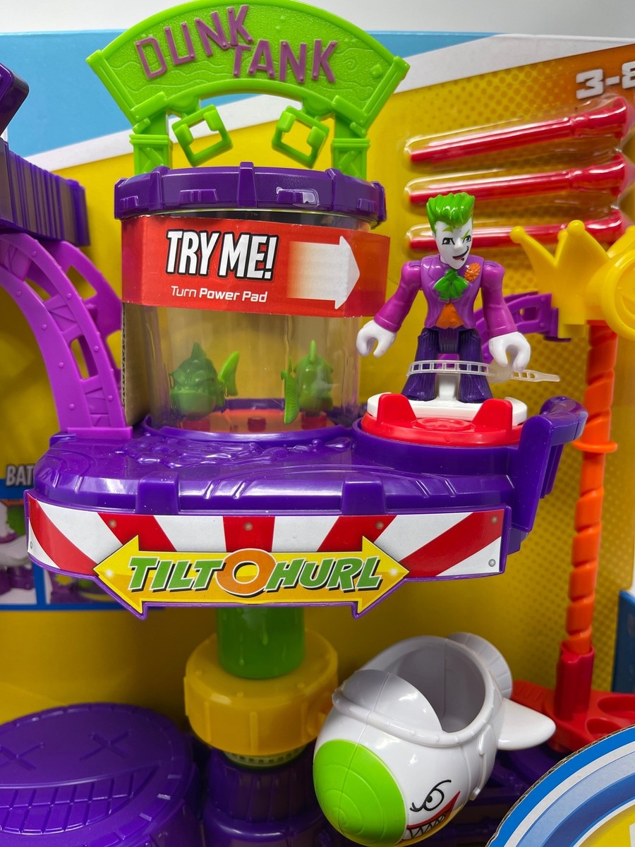 New Imaginext DC Super Friends The Joker Laff Factory Dunk