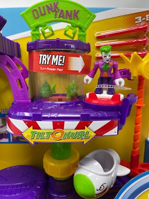 New Imaginext DC Super Friends The Joker Laff Factory Dunk Tank