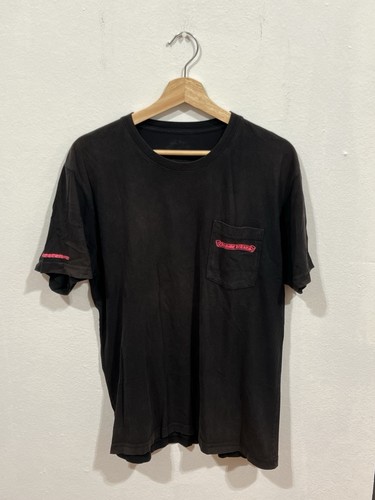 Chrome Hearts Vertical Logo Black/Pink USED SIZE L 100% AUTHENTIC