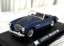 Austin Healey 100 Model 1/43 Blue Diecast Car, Rare British Classic, Unused