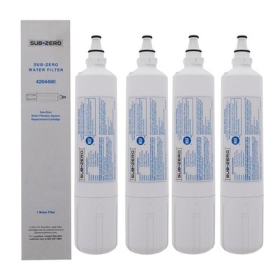 4 Packs SUB-ZERO 4204490 Refrigerator Water Filter Catridge 4290510 Water Filter
