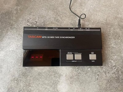 TASCAM MTS-30 MIDI Tape Synchronizer FSK Sync Unit Tested Working w AC Adapter