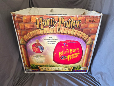 RARE Early 2001 Harry Potter Bertie Botts Every Flavour Beans Bean Bag Chair