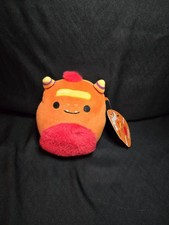 Squishmallows 5  Ernest Orange Monster New Nwt Plush