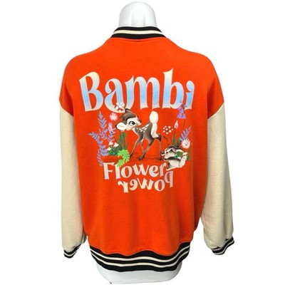 Zara Bambi Shirt H&M Disney Bambi Flower Power Orange Button Up