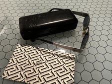 Vintage Gianni Versace Black Steel Unisex Sunglasses Metal