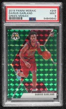 2019-20 Panini Mosaic Rookies Green Prizm Darius Garland #249 PSA 9 MINT tn4