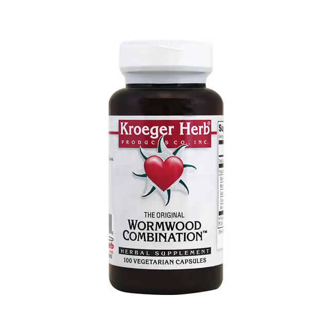 Kroeger Herb Wormwood Комбинация 100 растительных капсул