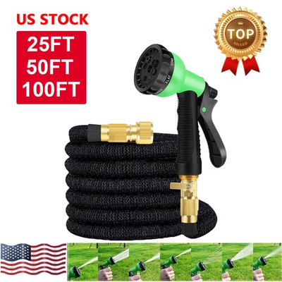 #ad #ad 25 50 100ft HEAVY DUTY 3X Stronger Deluxe Expandable Flexible Garden Water Hose $16.05