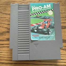 R.C. Pro-Am (Nintendo Entertainment System NES 1987) & Clamshell Case