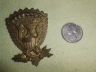 Civil War ?? Jeff Davis Hardee Hat Insignia Eagle Badge