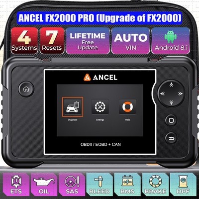 ANCEL FX2000 PRO Car Diagnostic Tool OBD2 Scanner Code Reader ABS SRS Engine