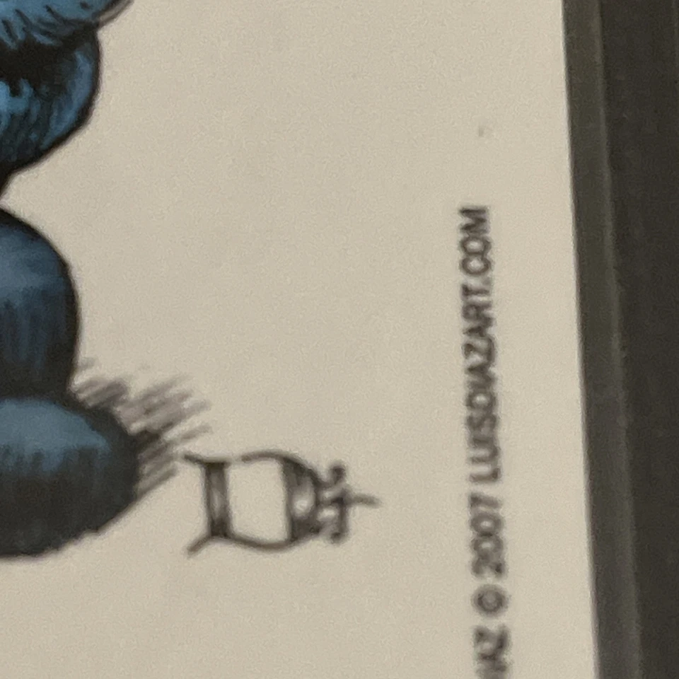 GARBAGE PAIL KIDS PARODY 2007 Luis Diaz Art SKETCH Card, - Image 4 of 4