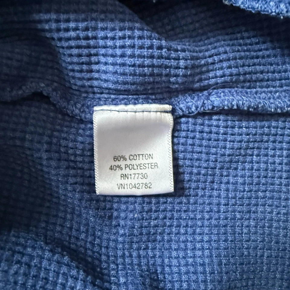 Camisa térmica masculina Mossimo Supply manga longa azul cobalto tamanho grande - Imagem 4 de 4