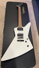 Epiphone Explorer EX Custom 1984 Electric Guitar Alpine White with Hard Case