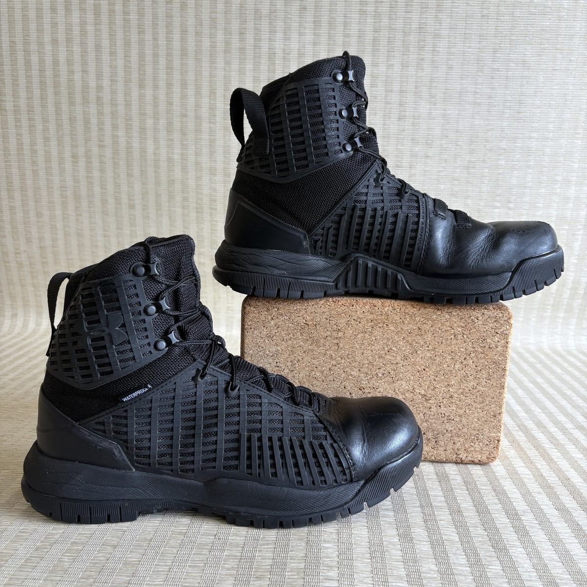 Under Armour Stryker Tactical Combat Boots Mens Waterproof Black