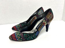 Stuart Weitzman Rhinestone Embellished Pumps Size 6 Multicolor Heels Pointed Toe