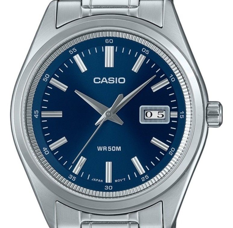 Casio Analog Stainless Steel Blue Dial Quartz MTP-B180D-2AV