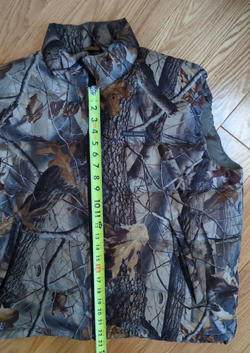 Gander Mountain Guide Series Goose Down XL Vest RealTree Hardwoods Camo Zip Case - Picture 9 of 13
