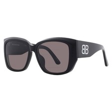 Balenciaga Grey Butterfly Ladies Sunglasses BB0445SK 001 56 BB0445SK 001 56