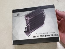 Thermalright HR-09 2280 PRO Black 2280 SSD Heatsink, Double-Sided Heat Sink, wit