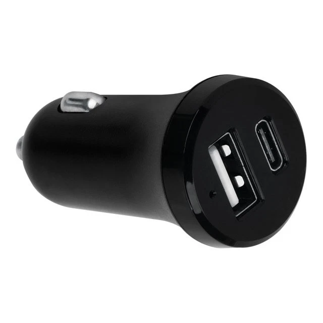 Carregador de carro iHome 2 portas USB NOVO 28W DUALPRT 10WTYPEA 18WTYPEC CARREGADOR DE CARRO (PRETO - Imagem 3 de 4