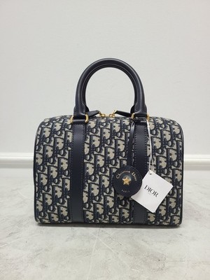 Dior Blue Oblique Jacquard Groove 25 Bag 121309298 | eBay