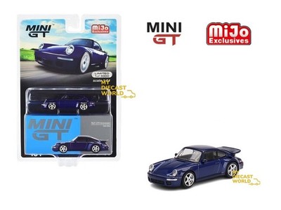 1:64 Mini GT #451 RUF CTR Anniversary Dark Blue Diecast Model Car MGT00451