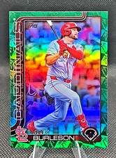 2025 Topps Series 1 - Alec Burleson #41 Spring Training Green Foilboard /99