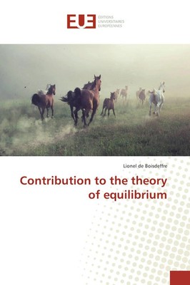 Lionel de Boisdeffre | Contribution to the theory of equilibrium | Taschenbuch
