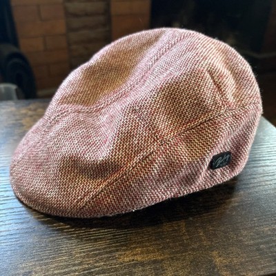 Bailey Of Hollywood Wool Red Flat Cap Size M