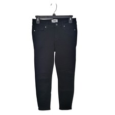 Paige Skinny Jeans Women 27 Black Mid Rise Stretch Slim Denim Pants