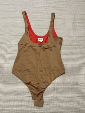 Women s Yitty Thong Bodysuit in a brown/tan color Size Medium