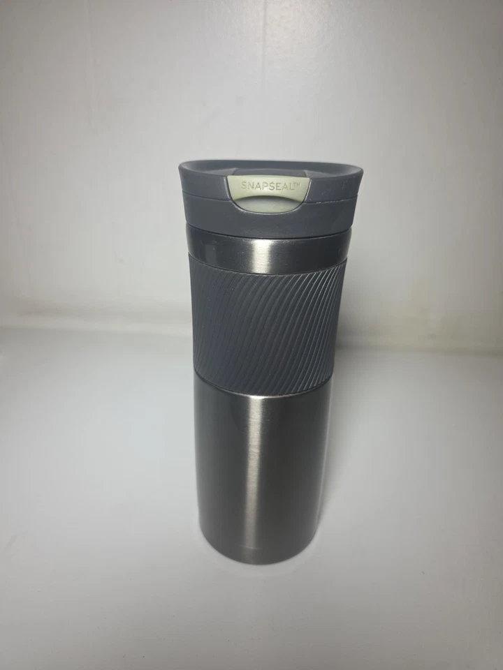 Contigo Ignite 2. Travel Mug 16oz SnapSeal Lid Grip Stainless Steel Gunmetal - Image 3 of 4