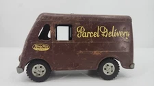 Vintage Tonka Parcel Delivery Truck Brown Steel 1950s Mound Minn USA Rare