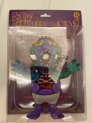 Rare 11banchi Mr.WooW 1st color Union zombie Japan Sofubi Figure art toys #582
