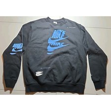 Nike Sportswear Essentials Fleece Crewneck Graphic Sweatshirt DM6875-010 Medium