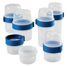 LOCK & LOCK LocknLock Easy Essentials Twist Two Way Food Storage Container, B...