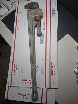 #ad #ad Rigid 36” Aluminum Straight Pipe Wrench Work Field Ready $129.99