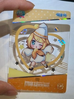 C05 miku vocaloid chibi Kagamine Rin collectible trading clear card tcg CR