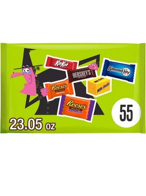 Hershey Assorted Flavored Halloween Candy, Bag 23.05 Oz, 55 Pieces