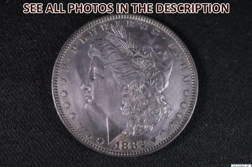 NobleSpirit ABSOLUTELY STUNNING Neon IRIDESCENT GEM BU 1882 Morgan SILVER Dollar