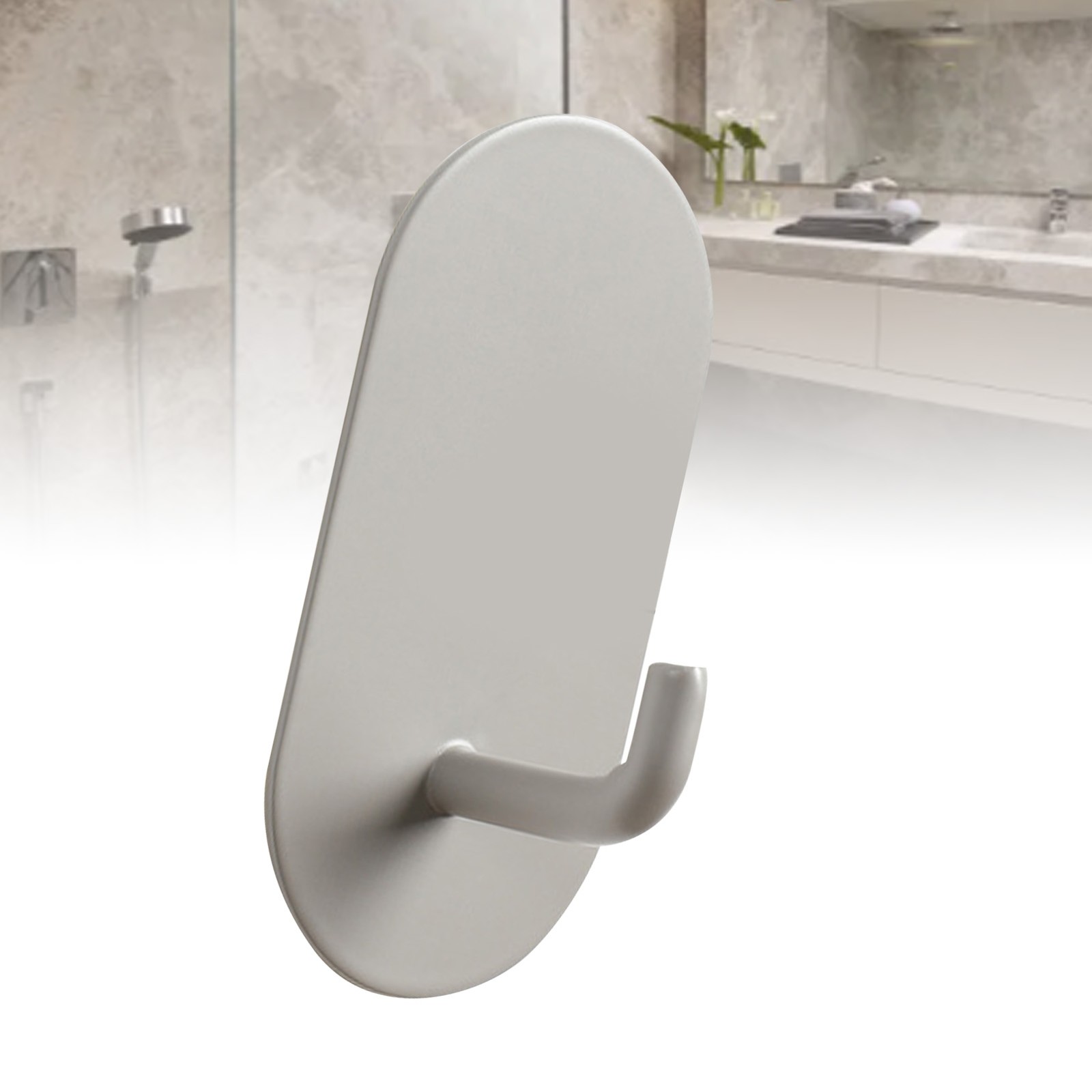 Self Adhesive Hooks Towel Hook Iron Rust Proof For Kitchen Bathroom For Bedroom