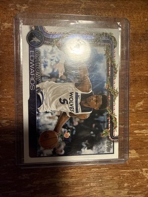 2025-26 Topps Holiday Anthony Edwards Hidden Elf Case Hit Timberwolves #HE-AE